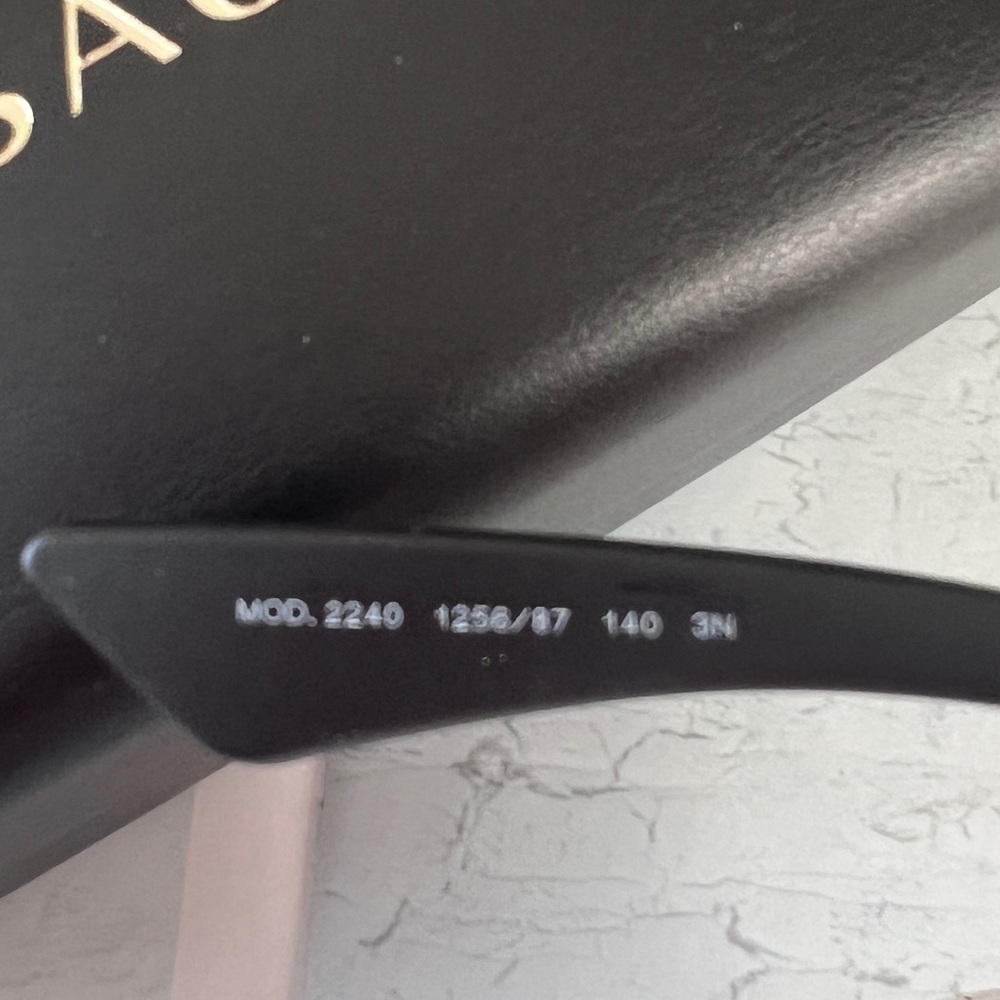 Versace Women’s Shield Black Sunglasses - Picture 8 of 8